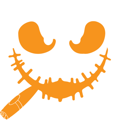 Funny T-Shirts design "Pumpkin Having Cigar T Shirt"