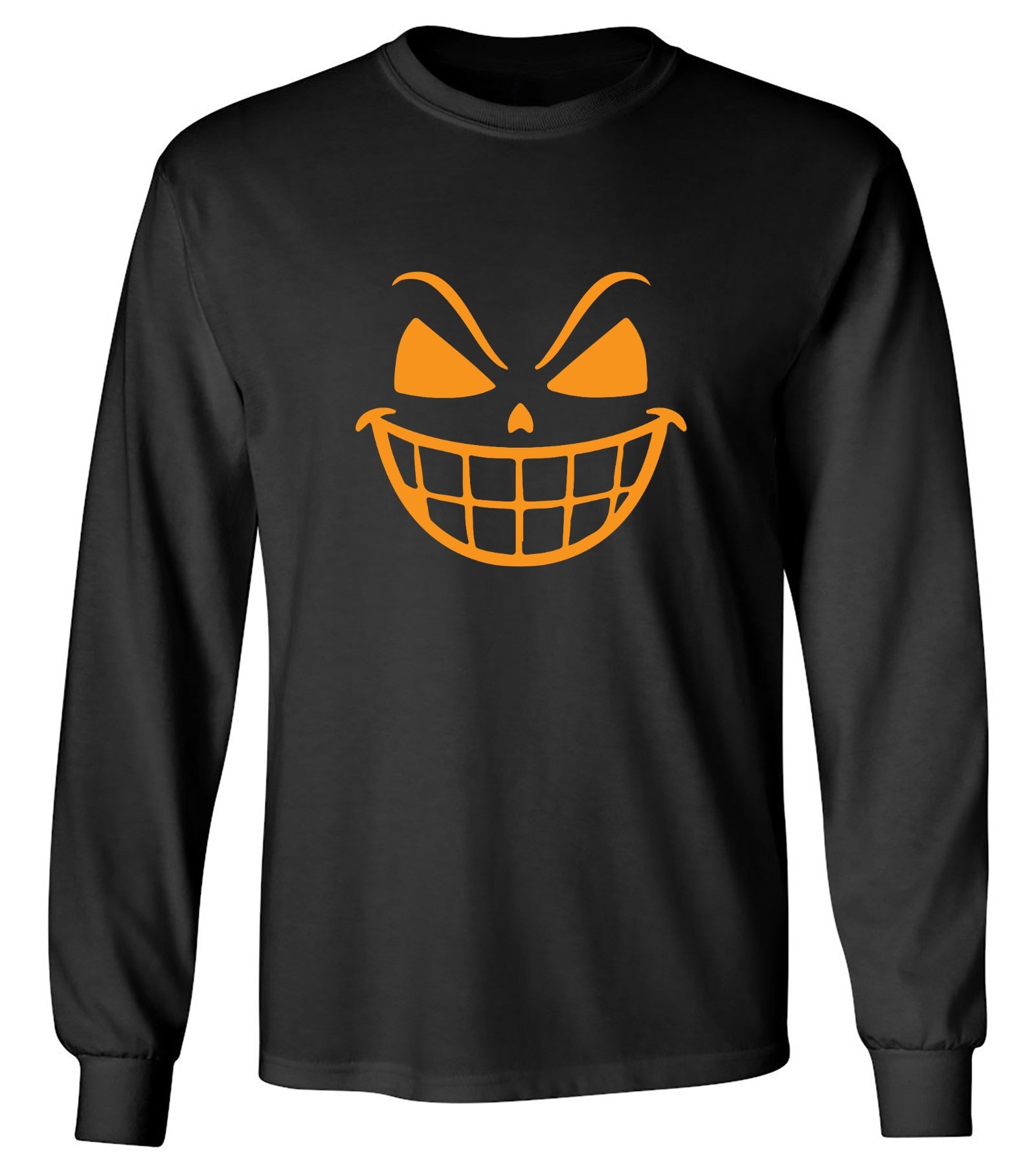 Funny T-Shirts design "Pumpkin Teeth Shirt - Long Sleeve"