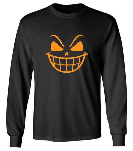 Funny T-Shirts design "Pumpkin Teeth Shirt - Long Sleeve"
