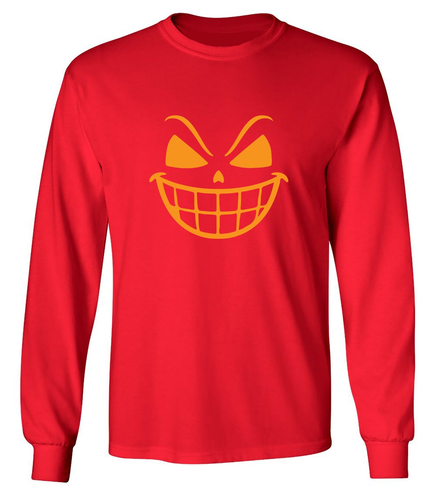 Funny T-Shirts design "Pumpkin Teeth Shirt - Long Sleeve"