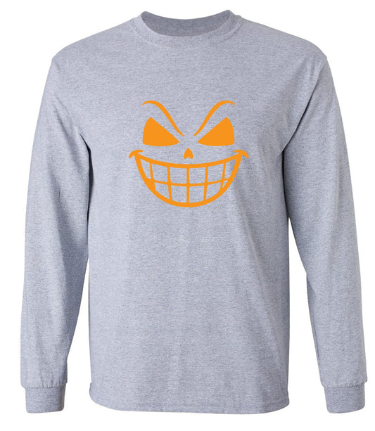 Funny T-Shirts design "Pumpkin Teeth Shirt - Long Sleeve"
