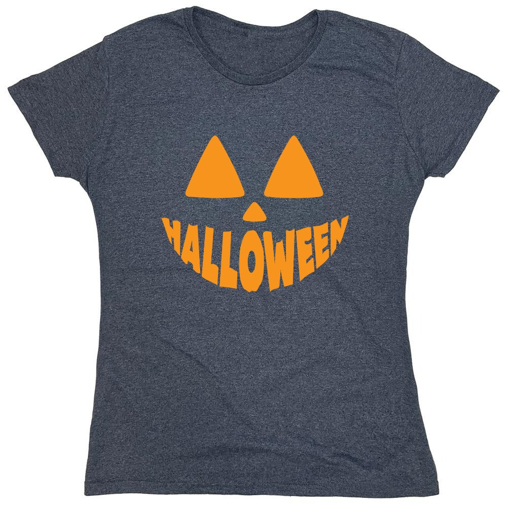 Funny T-Shirts design "Pumpkin Design Halloween T-Shirt - Womens"
