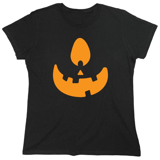 Funny T-Shirts design "Pumpkin One Eye T-Shirt - Womens"
