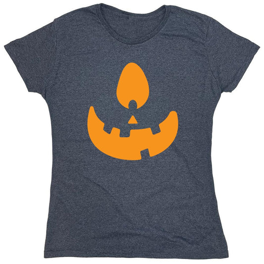 Funny T-Shirts design "Pumpkin One Eye T-Shirt - Womens"