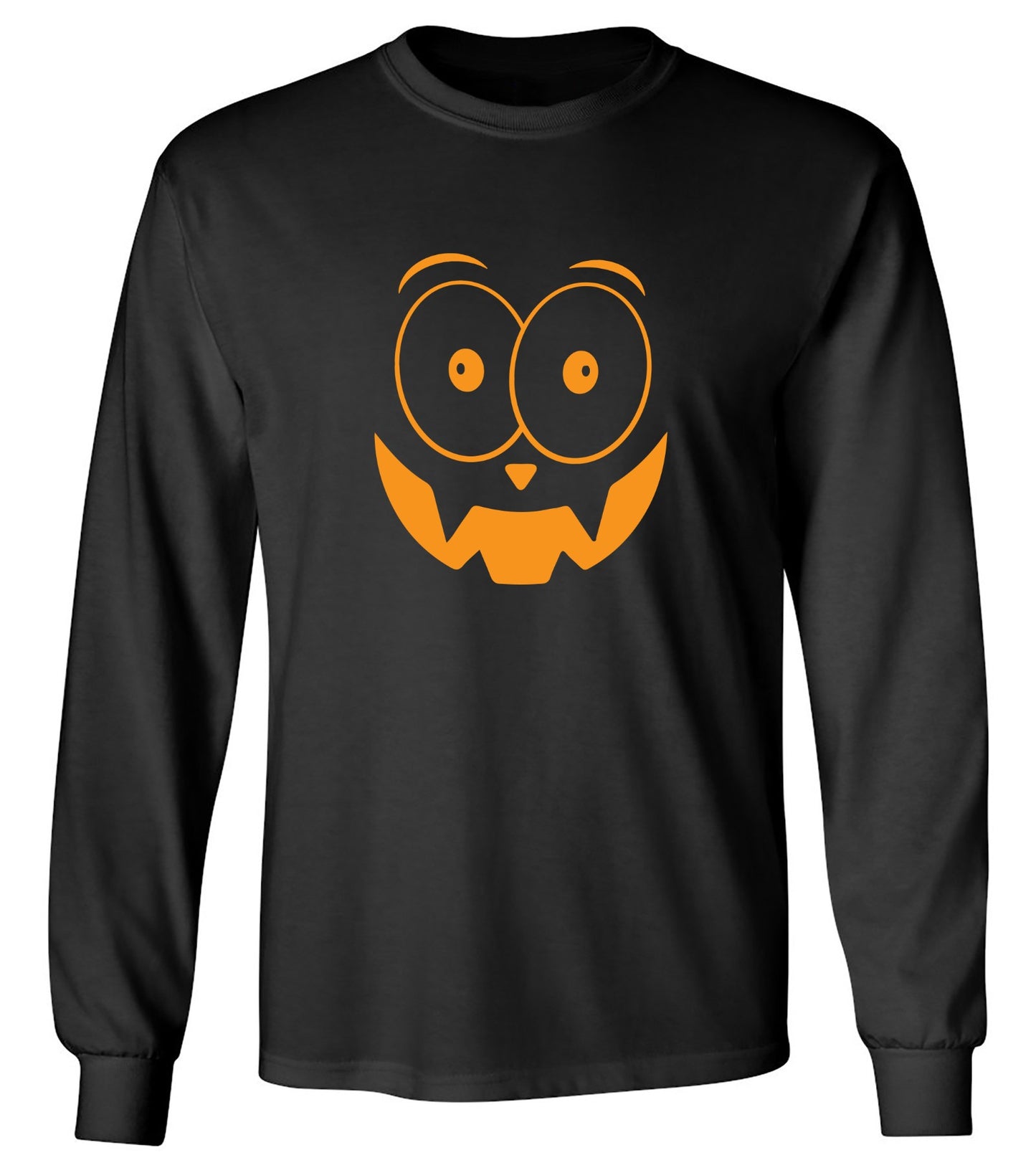 Funny T-Shirts design "Pumpkin Big Eyes T Shirt - Long Sleeve"