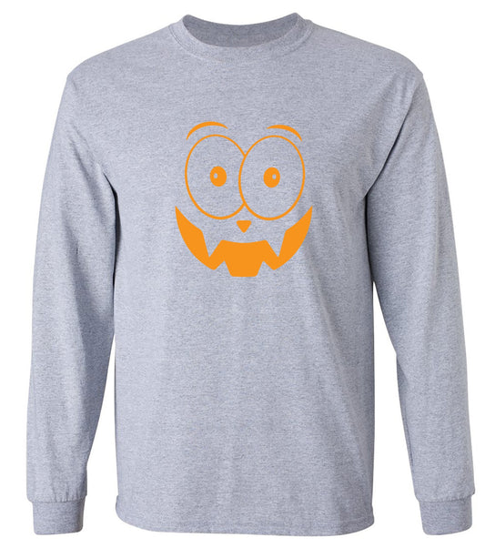 Funny T-Shirts design "Pumpkin Big Eyes T Shirt - Long Sleeve"