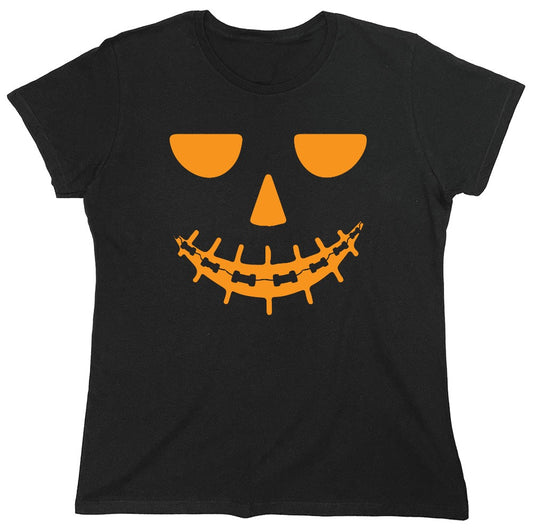 Funny T-Shirts design "Pumpkin Braces T-Shirt - Womens"