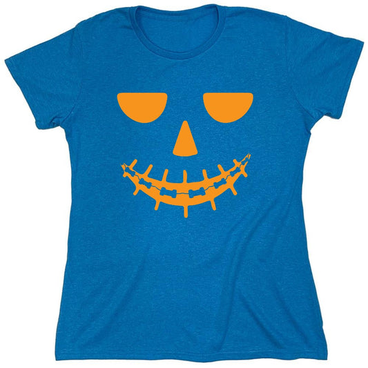 Funny T-Shirts design "Pumpkin Braces T-Shirt - Womens"