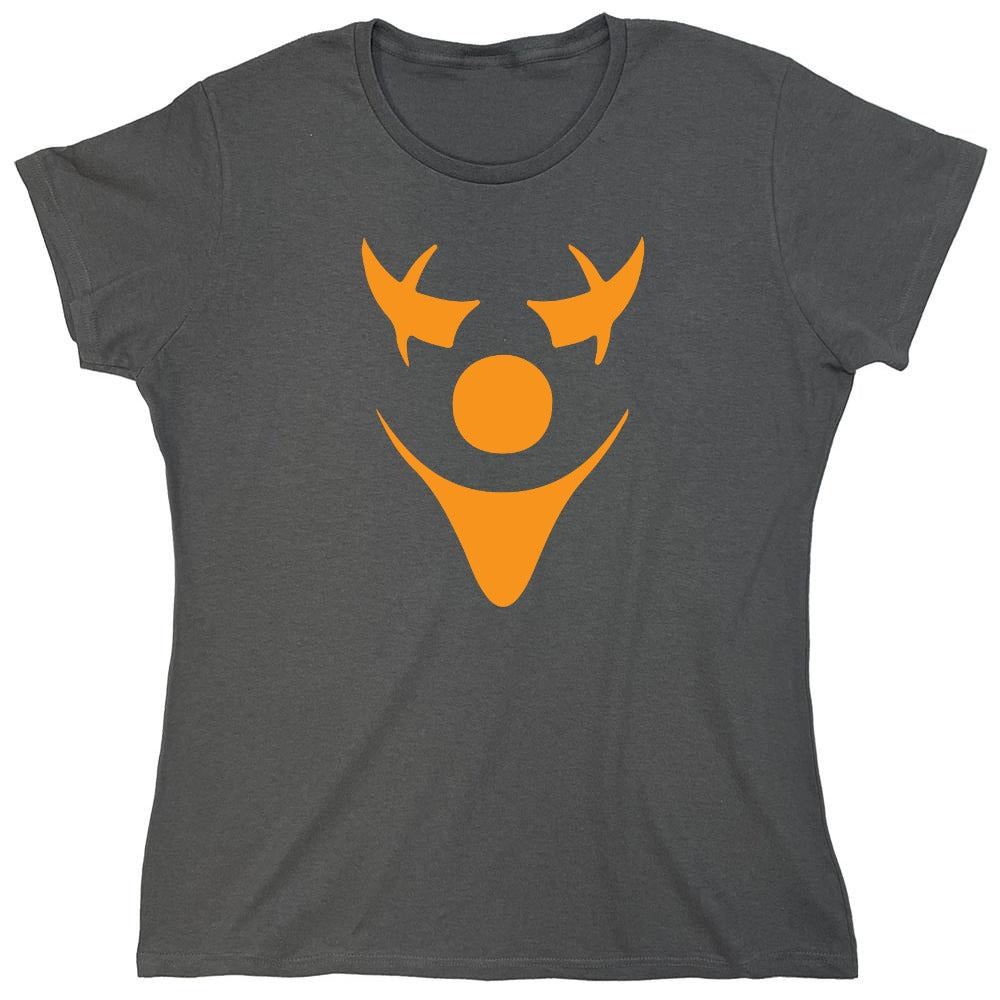 Funny T-Shirts design "Pumpkin Clown T-Shirt - Womens"