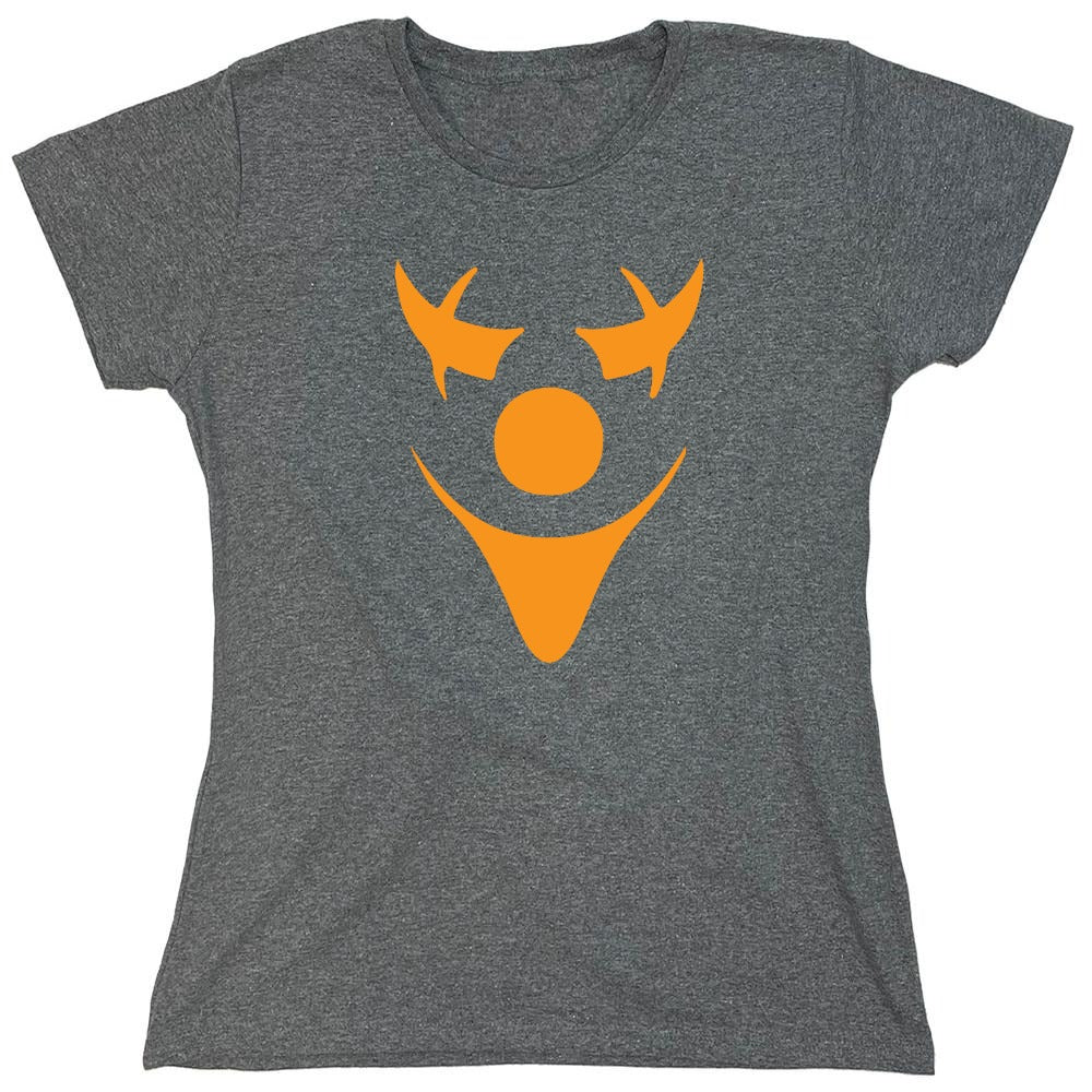 Funny T-Shirts design "Pumpkin Clown T-Shirt - Womens"