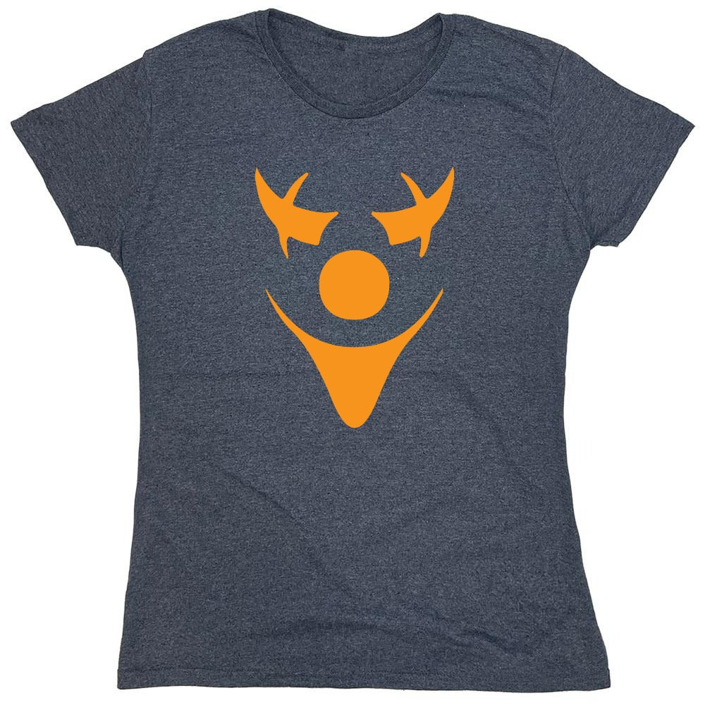 Funny T-Shirts design "Pumpkin Clown T-Shirt - Womens"