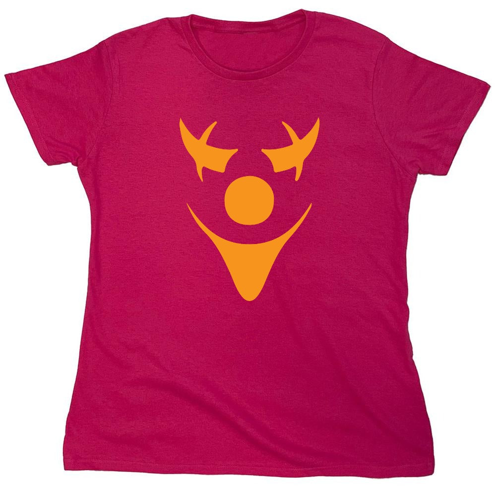 Funny T-Shirts design "Pumpkin Clown T-Shirt - Womens"