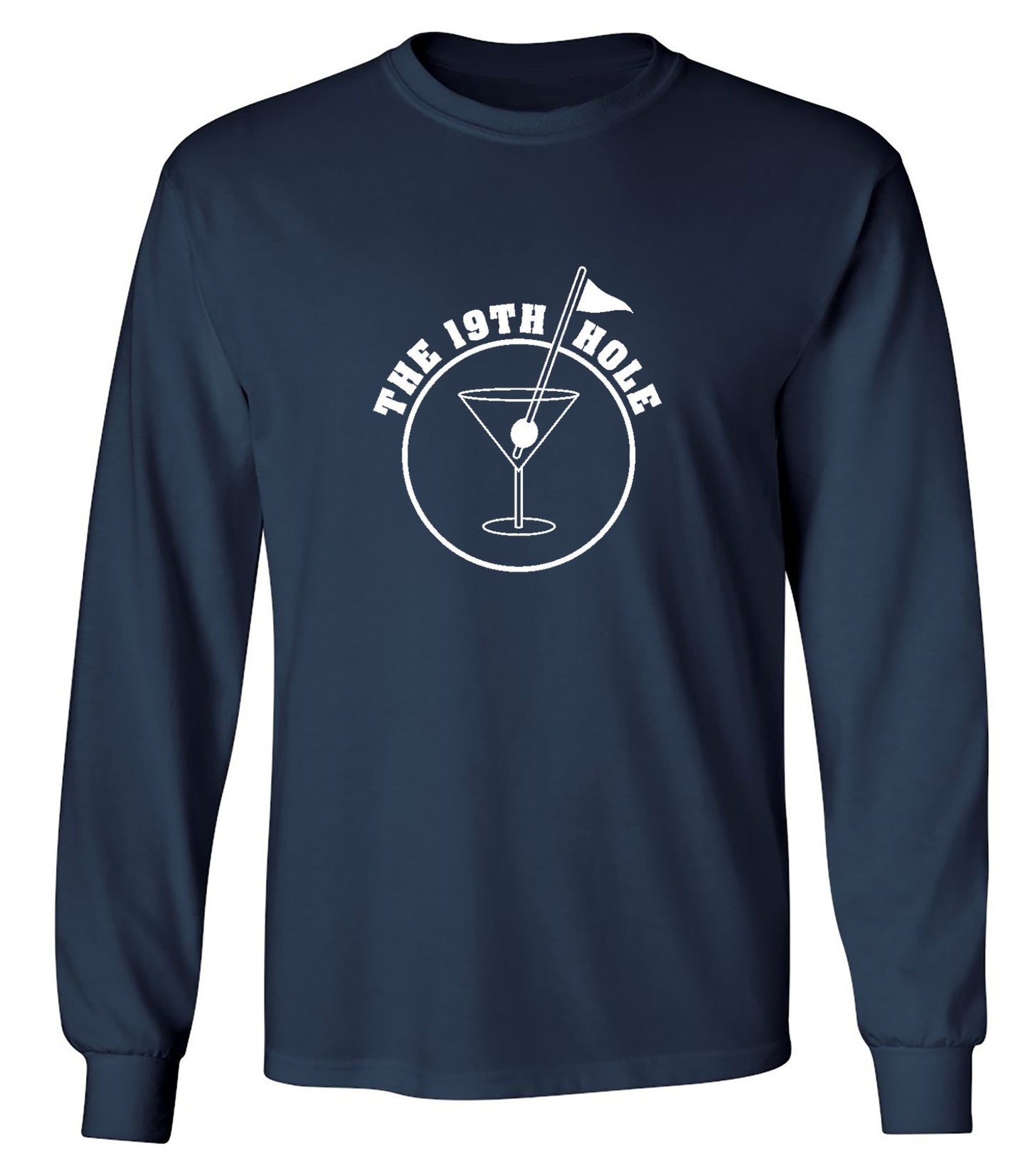Funny T-Shirts design "The 19th Hole T-Shirt - Long Sleeve"