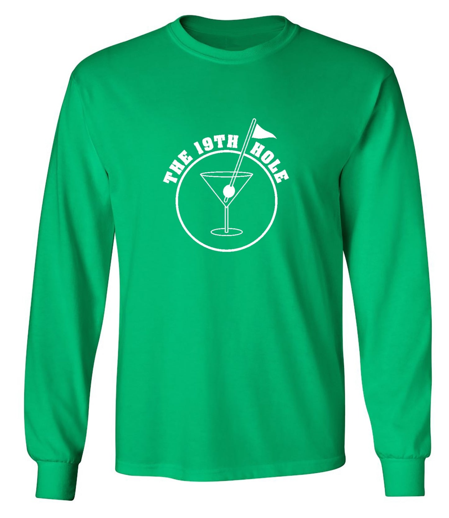 Funny T-Shirts design "The 19th Hole T-Shirt - Long Sleeve"