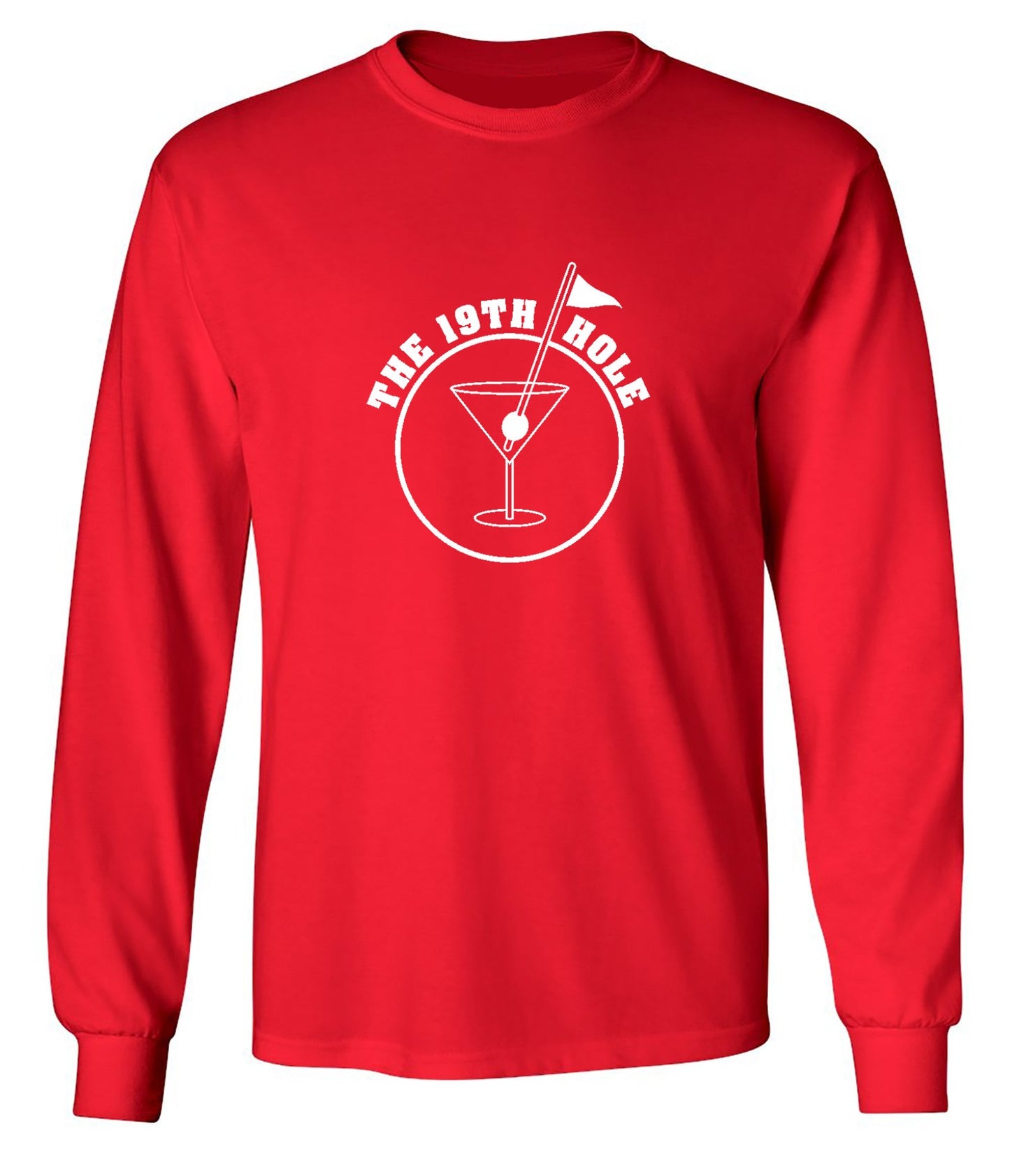 Funny T-Shirts design "The 19th Hole T-Shirt - Long Sleeve"