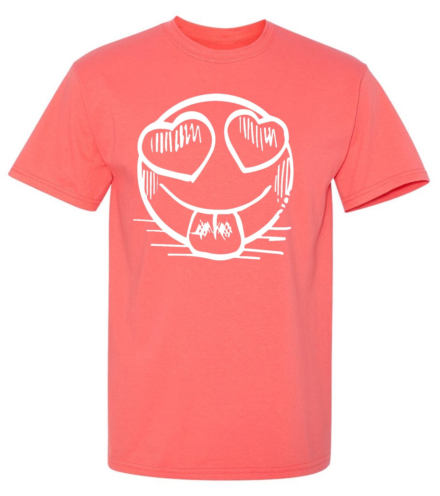 Funny T-Shirts design "Smiley Heart Eyes Emoji Graphic Tee"