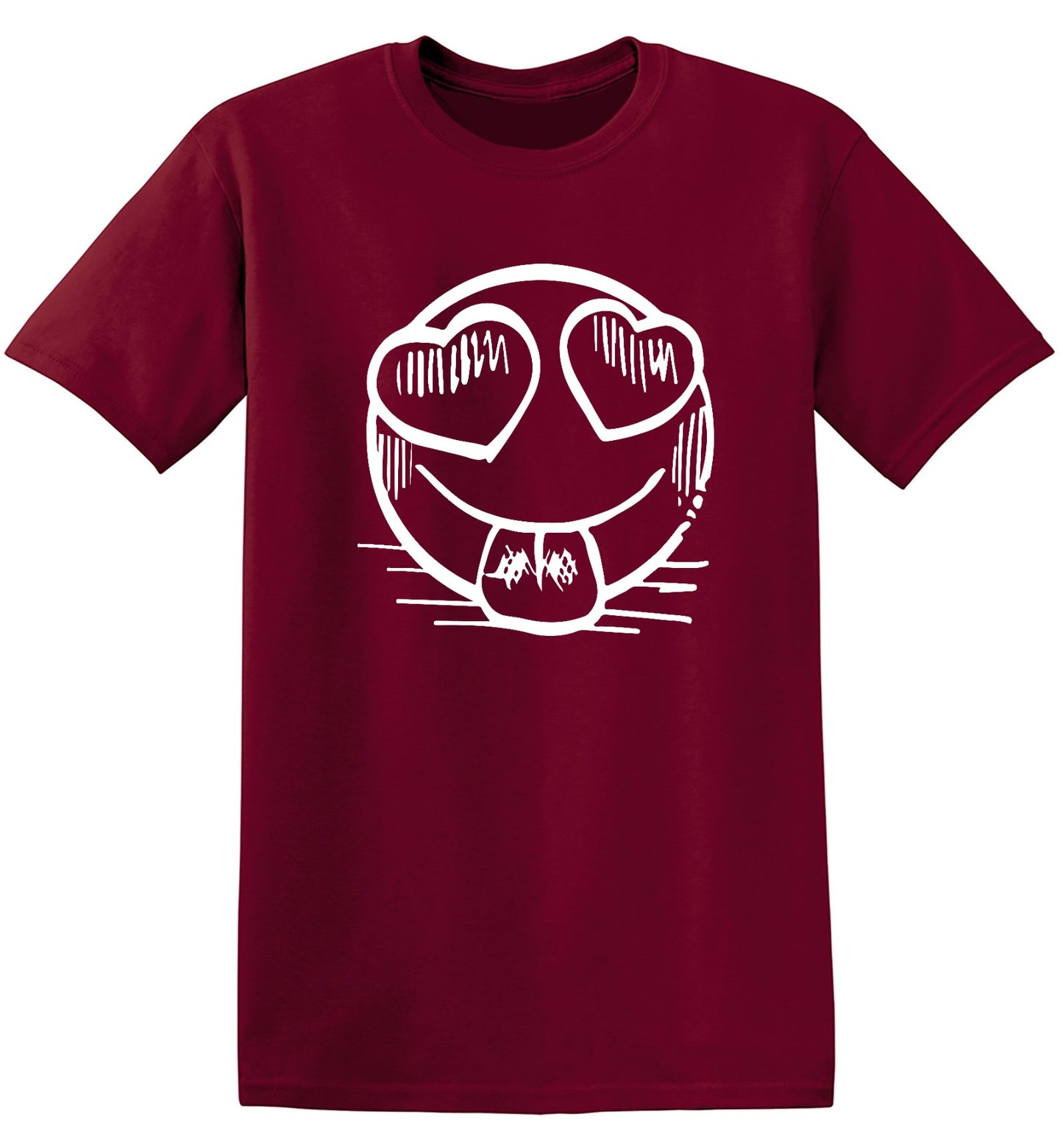 Funny T-Shirts design "Smiley Heart Eyes Emoji Graphic Tee"