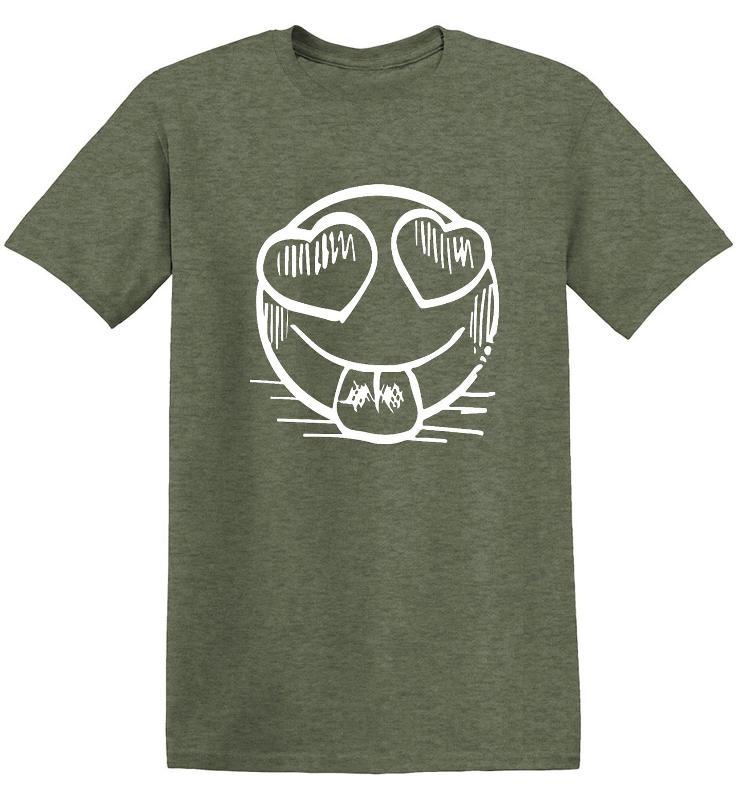 Funny T-Shirts design "Smiley Heart Eyes Emoji Graphic Tee"
