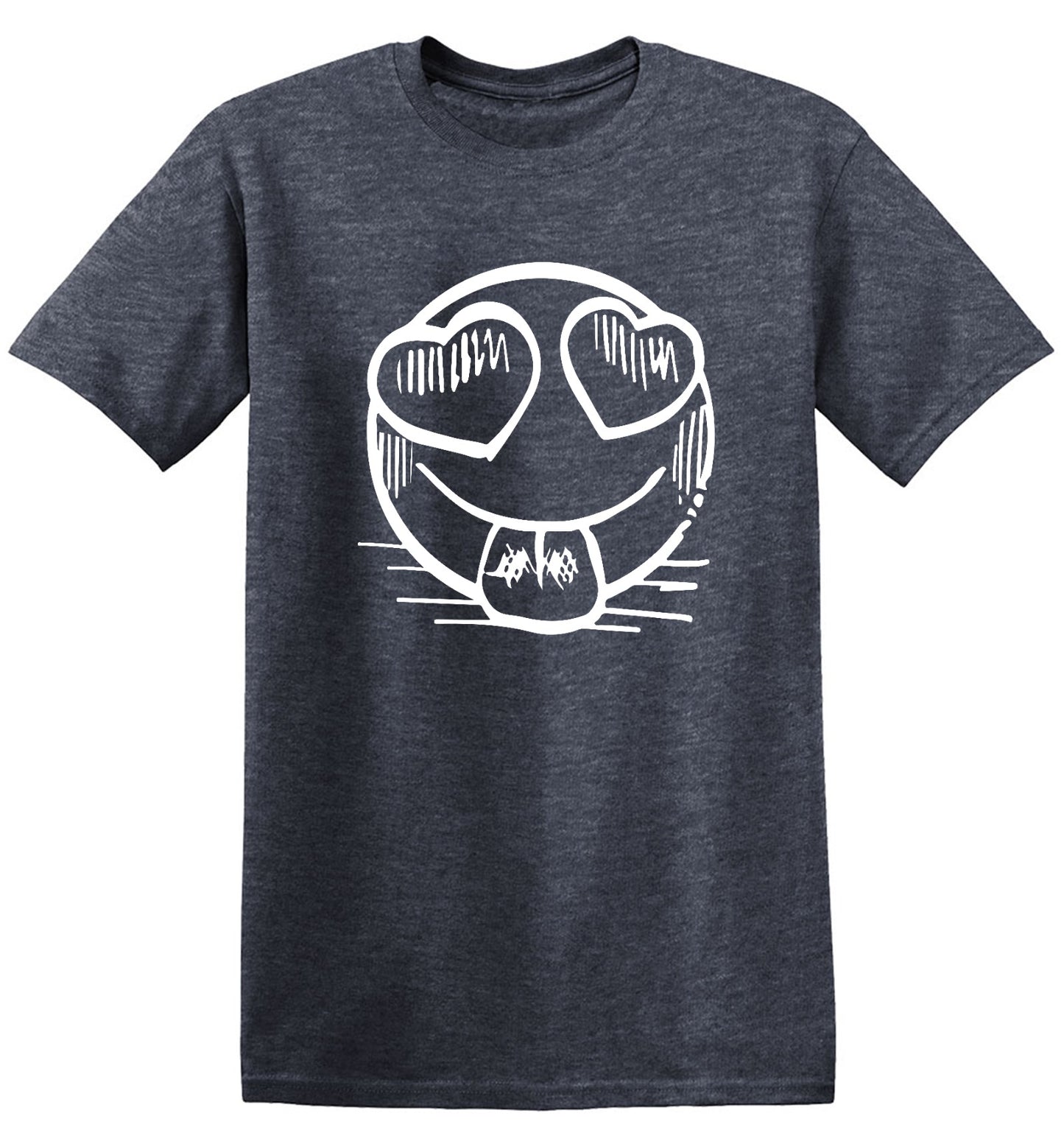 Funny T-Shirts design "Smiley Heart Eyes Emoji Graphic Tee"