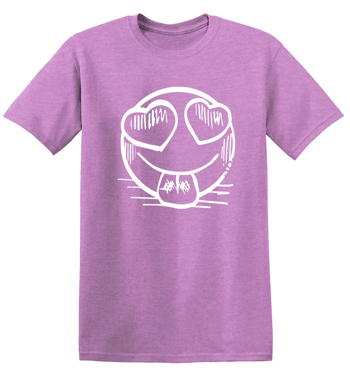 Funny T-Shirts design "Smiley Heart Eyes Emoji Graphic Tee"