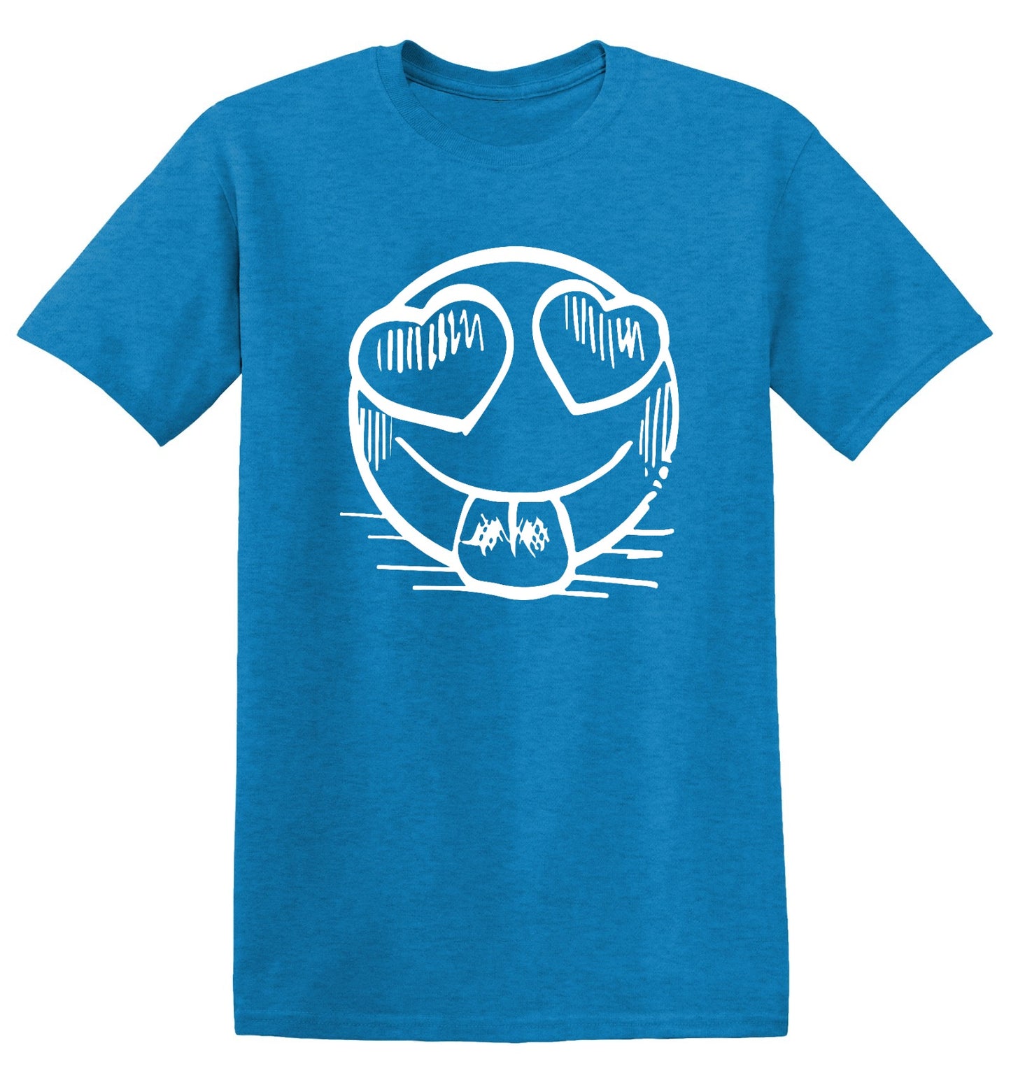 Funny T-Shirts design "Smiley Heart Eyes Emoji Graphic Tee"