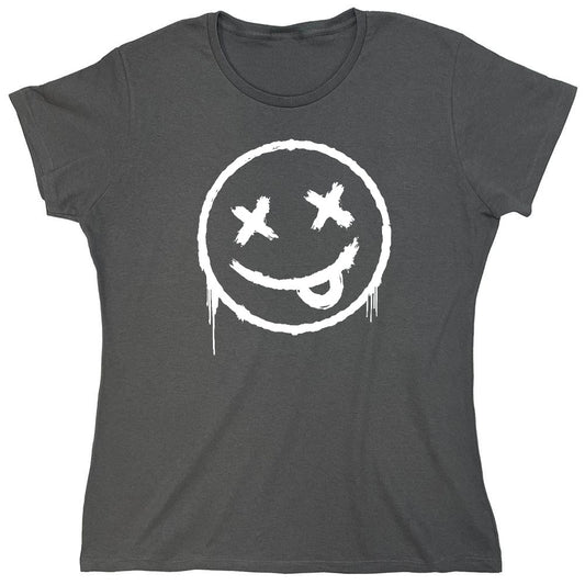 Funny T-Shirts design "Smile X Eyes Emoji Graphic Tee - Womens"