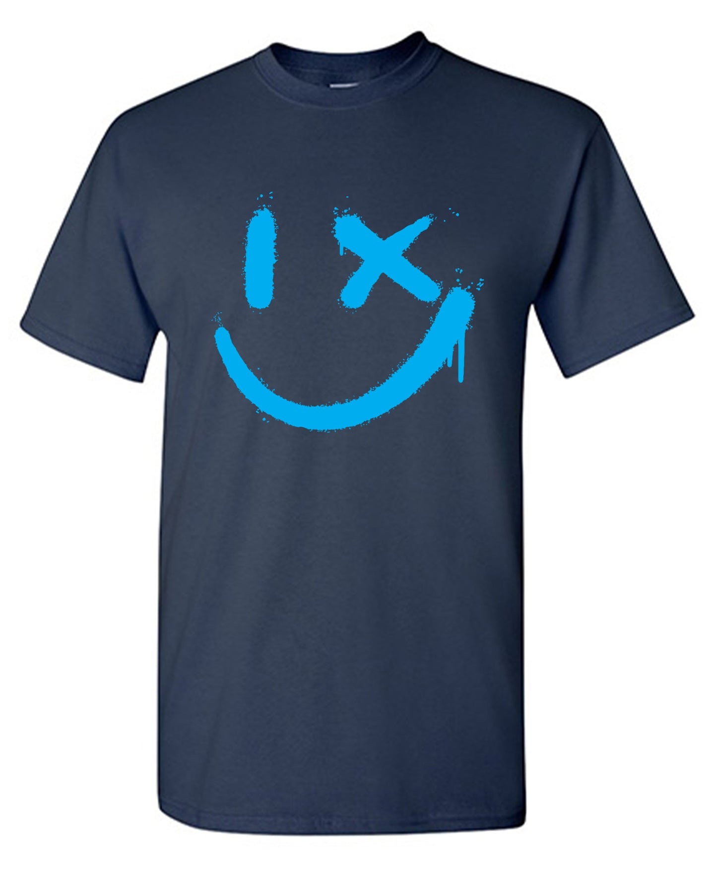 Funny T-Shirts design "Wink Smile Emoji Graphic Tee - Tall Tee"
