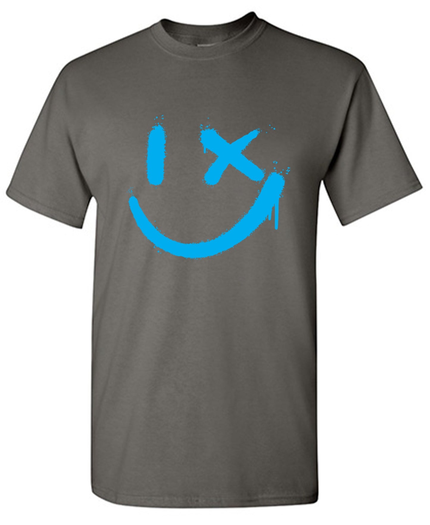 Funny T-Shirts design "Wink Smile Emoji Graphic Tee - Tall Tee"