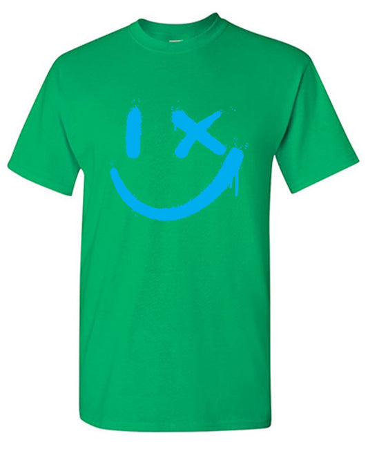 Funny T-Shirts design "Wink Smile Emoji Graphic Tee"