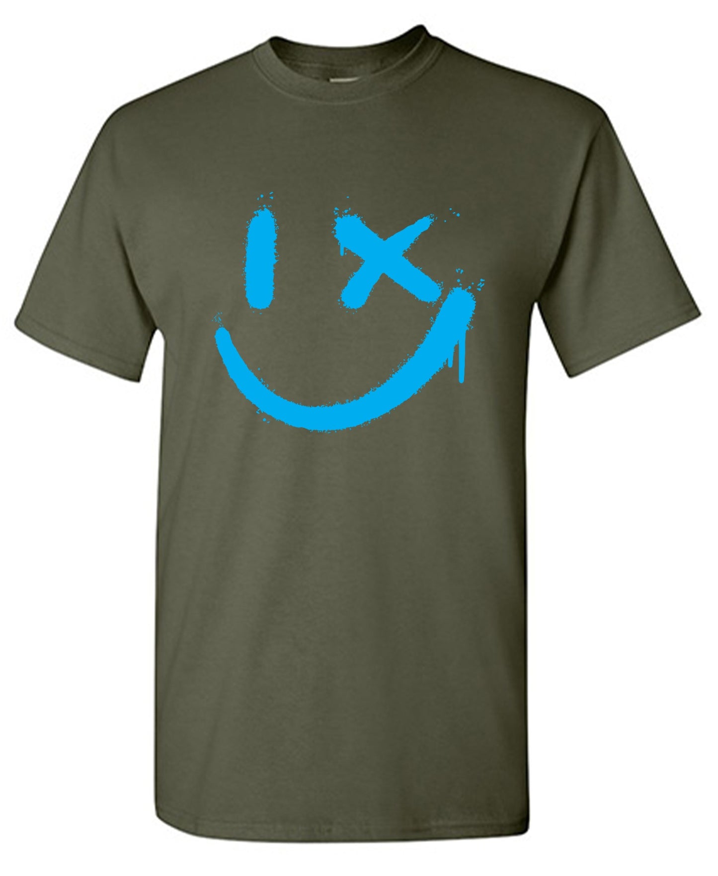 Funny T-Shirts design "Wink Smile Emoji Graphic Tee - Tall Tee"
