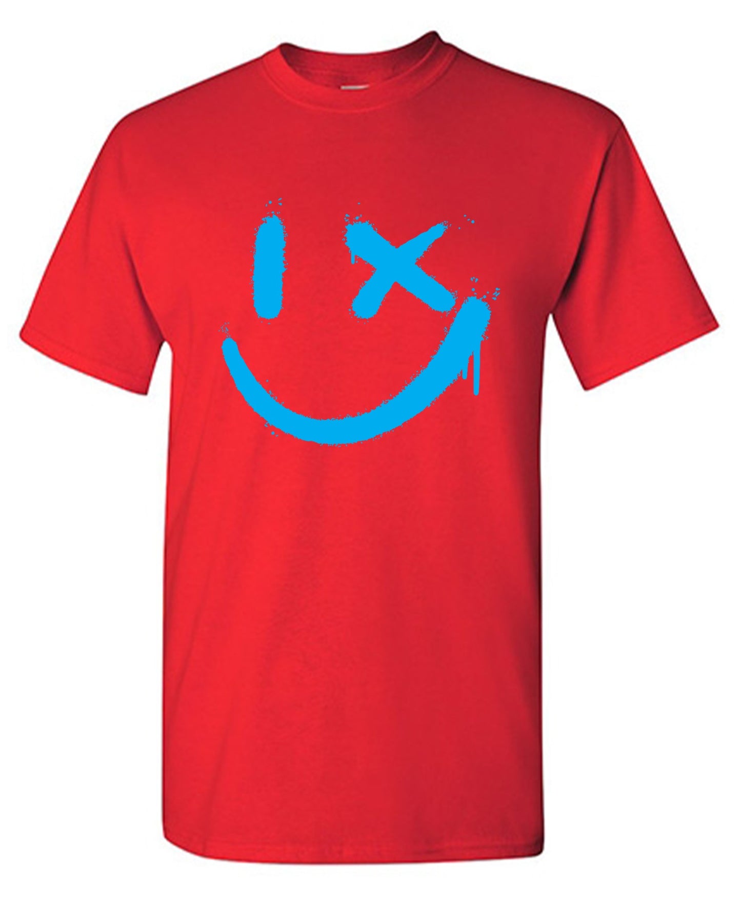 Funny T-Shirts design "Wink Smile Emoji Graphic Tee - Tall Tee"