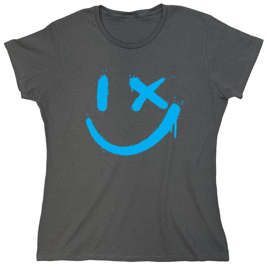 Funny T-Shirts design "Wink Smile Emoji Graphic Tee - Womens"