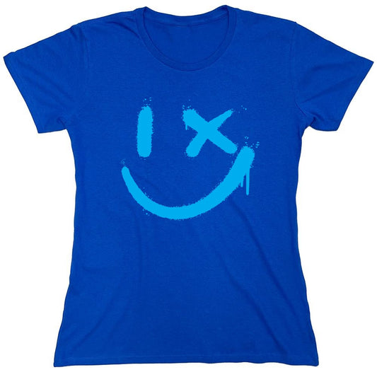 Funny T-Shirts design "Wink Smile Emoji Graphic Tee - Womens"