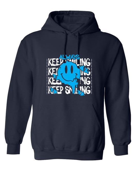 Funny T-Shirts design "Always Keep Smiling Graphic Tee - Hoodie"
