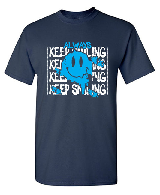 Funny T-Shirts design "Always Keep Smiling Graphic Tee"