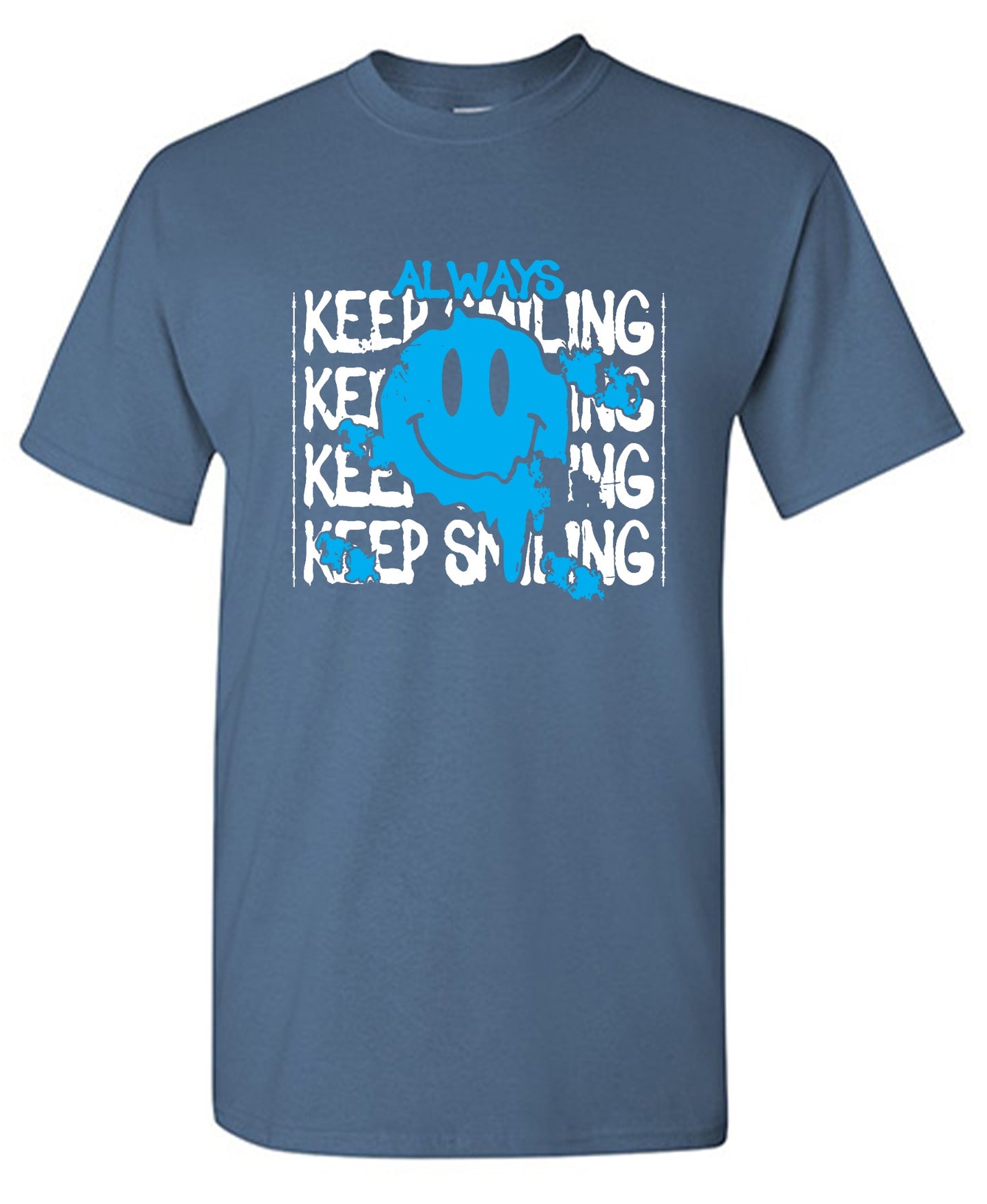 Funny T-Shirts design "Always Keep Smiling Graphic Tee"