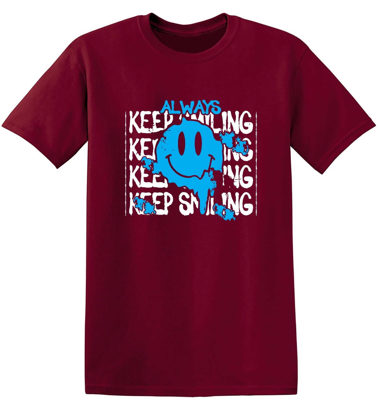 Funny T-Shirts design "Always Keep Smiling Graphic Tee"
