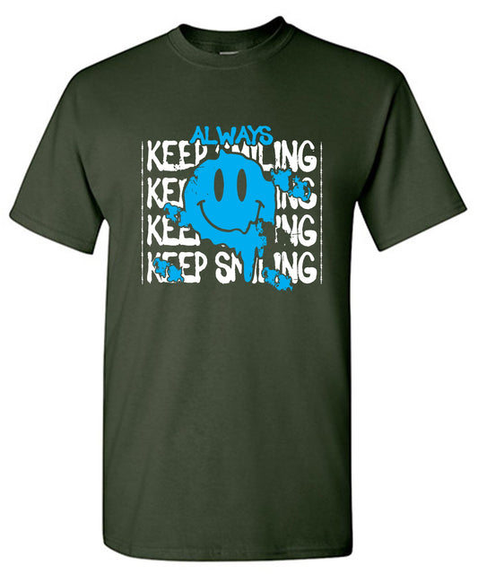 Funny T-Shirts design "Always Keep Smiling Graphic Tee"