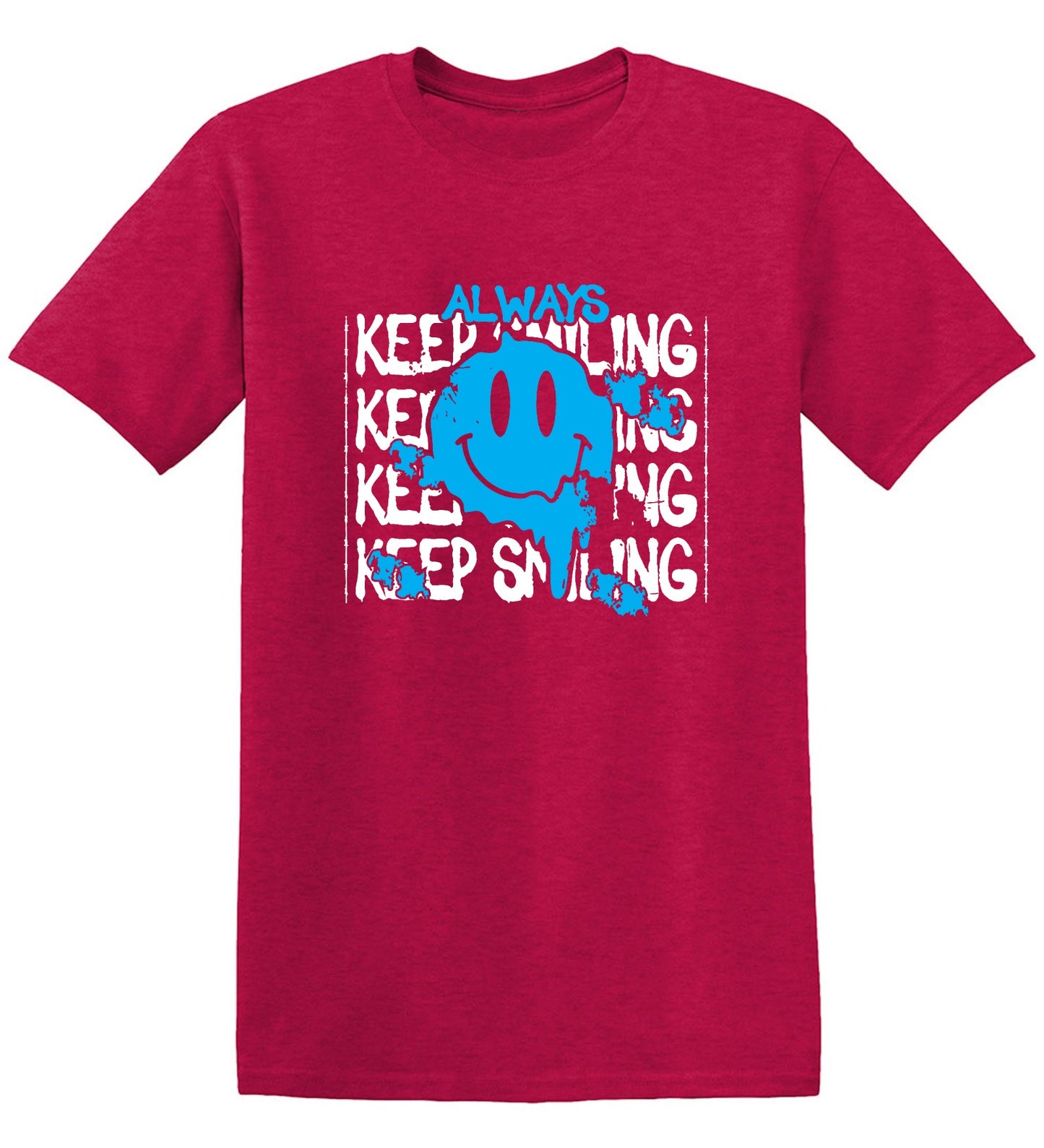Funny T-Shirts design "Always Keep Smiling Graphic Tee"