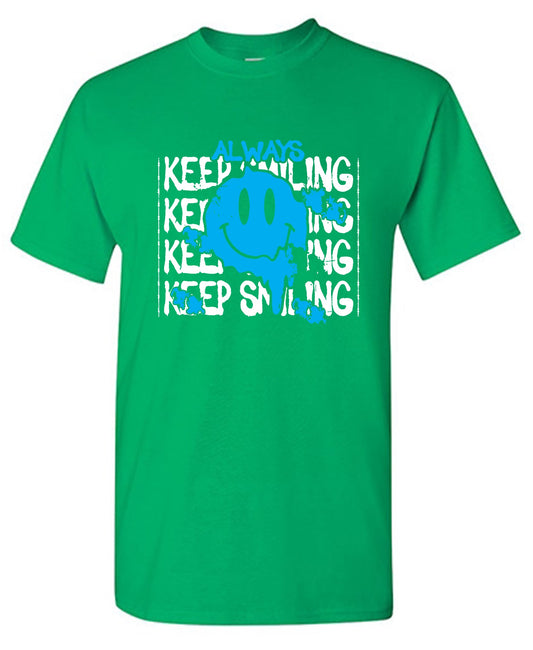 Funny T-Shirts design "Always Keep Smiling Graphic Tee"