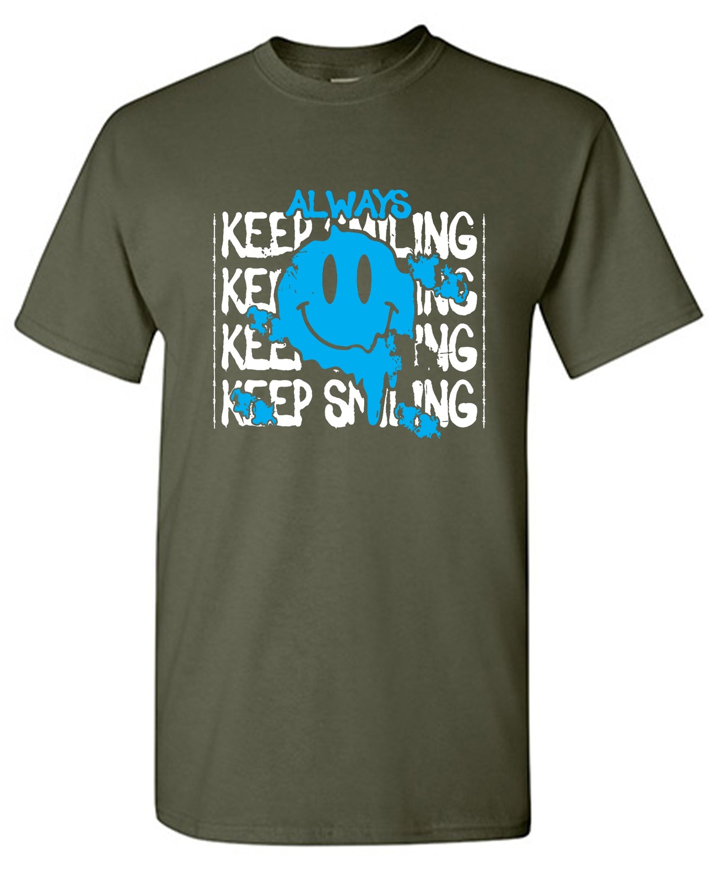 Funny T-Shirts design "Always Keep Smiling Graphic Tee"