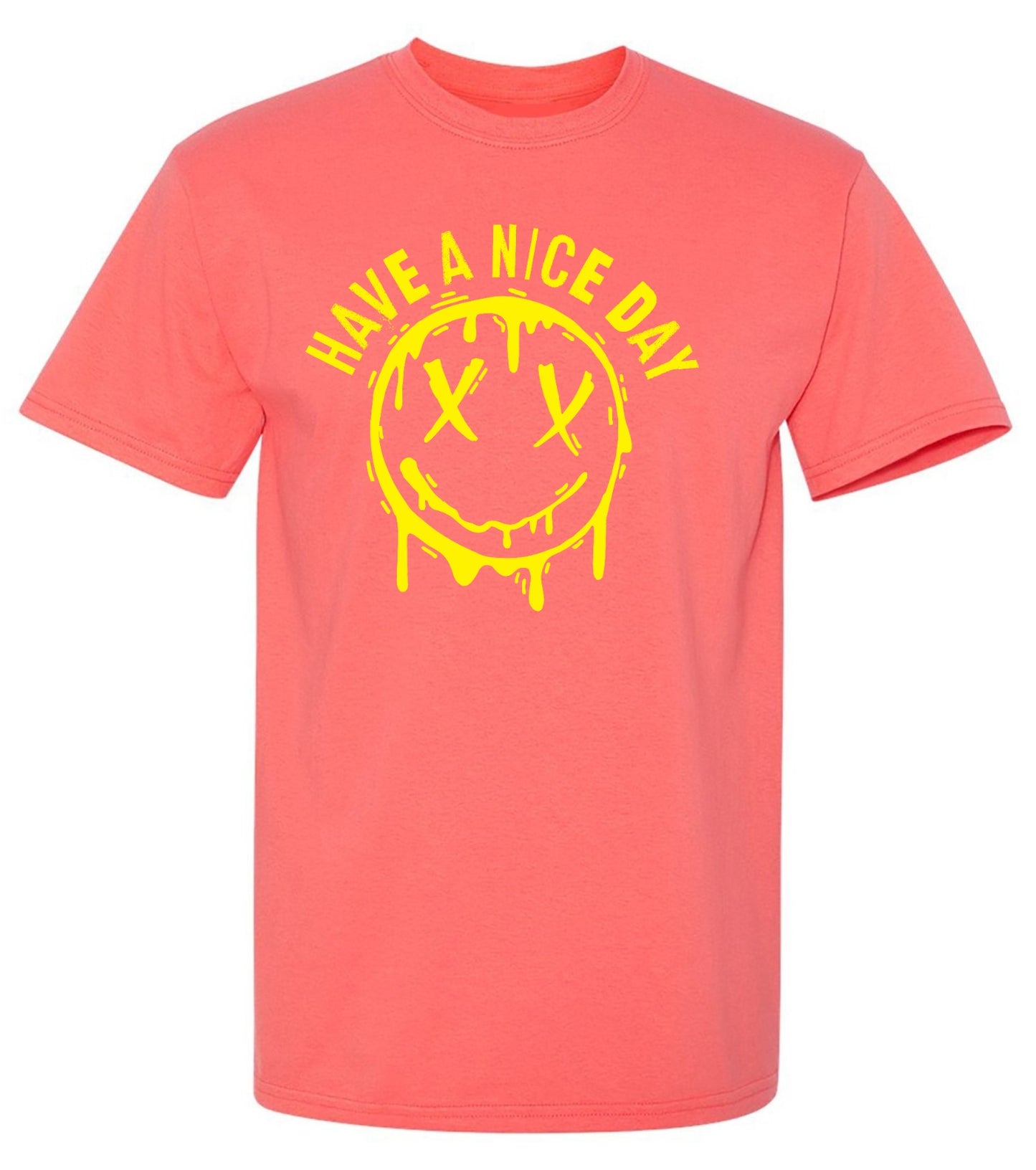 Funny T-Shirts design "Smile X Eyes, Have A Nice Day Tee"