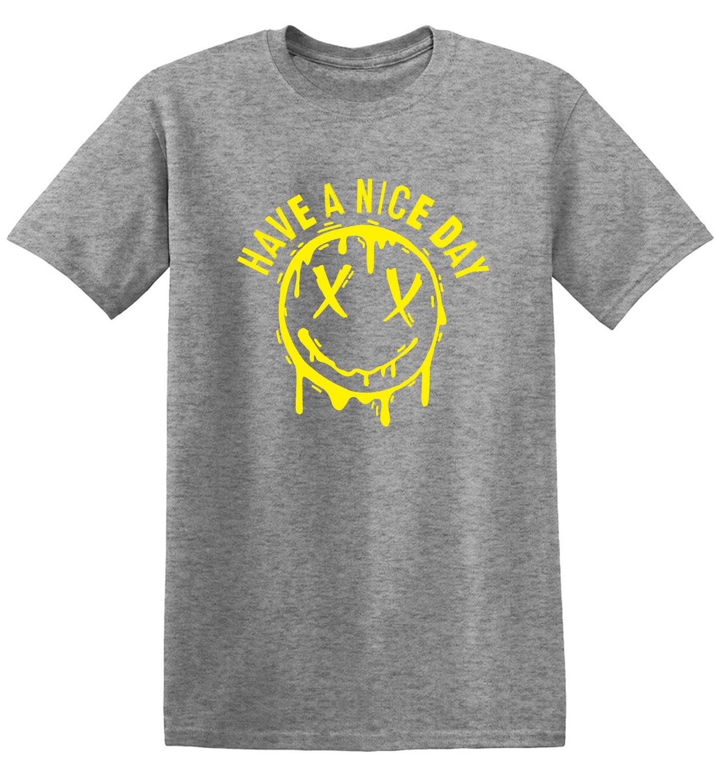Funny T-Shirts design "Smile X Eyes, Have A Nice Day Tee - Ring Spun Tee"