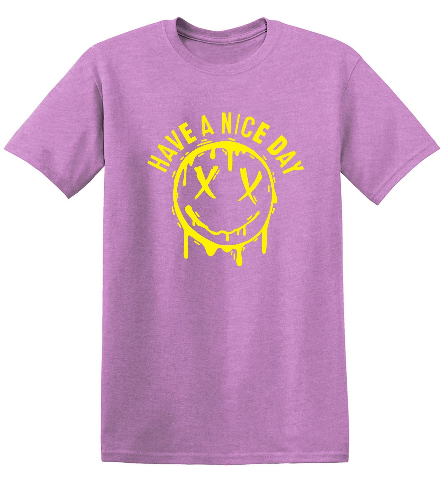Funny T-Shirts design "Smile X Eyes, Have A Nice Day Tee - Ring Spun Tee"
