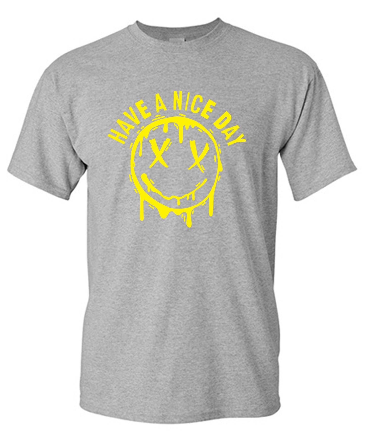 Funny T-Shirts design "Smile X Eyes, Have A Nice Day Tee - Ring Spun Tee"