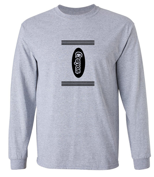 Funny T-Shirts design "'Crayon' Tee, Crayon Lovers Tee - Long Sleeve"
