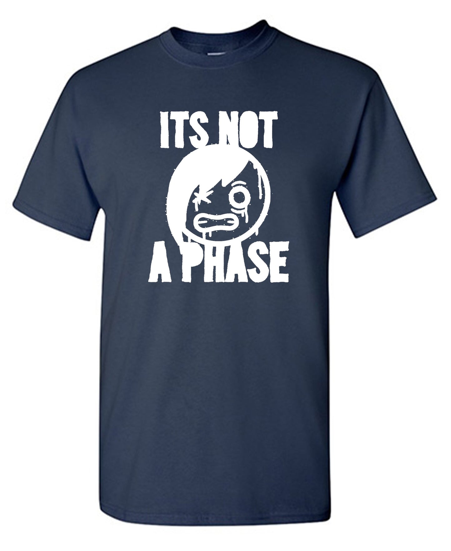 Funny T-Shirts design "Smile Emo, Its Not a Phase Tee"