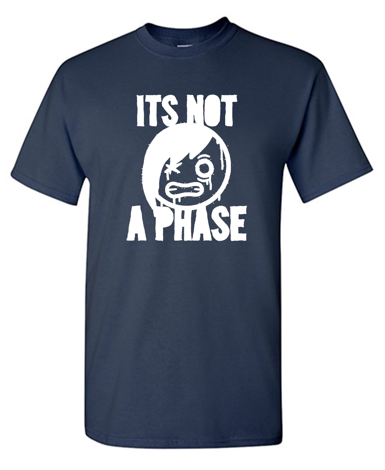 Funny T-Shirts design "Smile Emo, Its Not a Phase Tee"