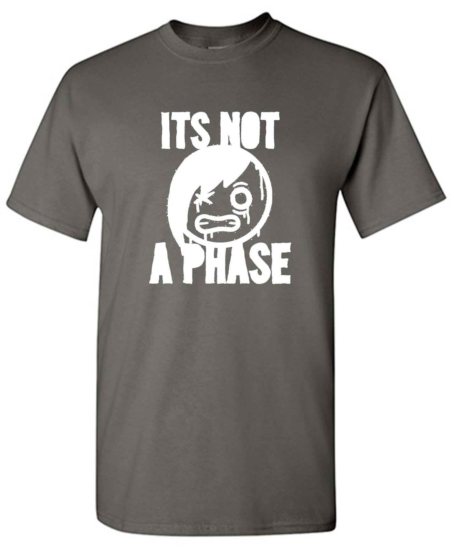 Funny T-Shirts design "Smile Emo, Its Not a Phase Tee"