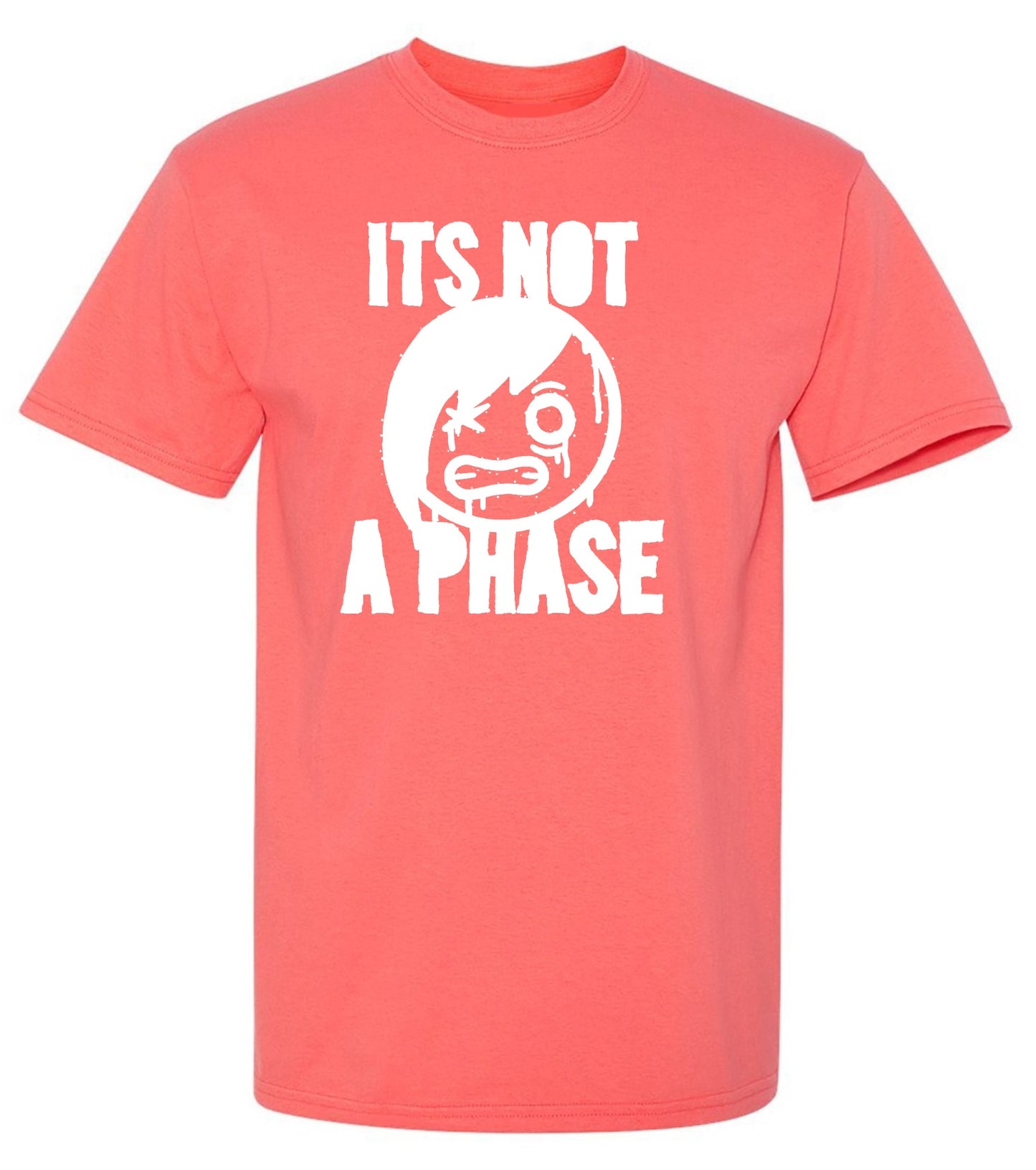Funny T-Shirts design "Smile Emo, Its Not a Phase Tee"
